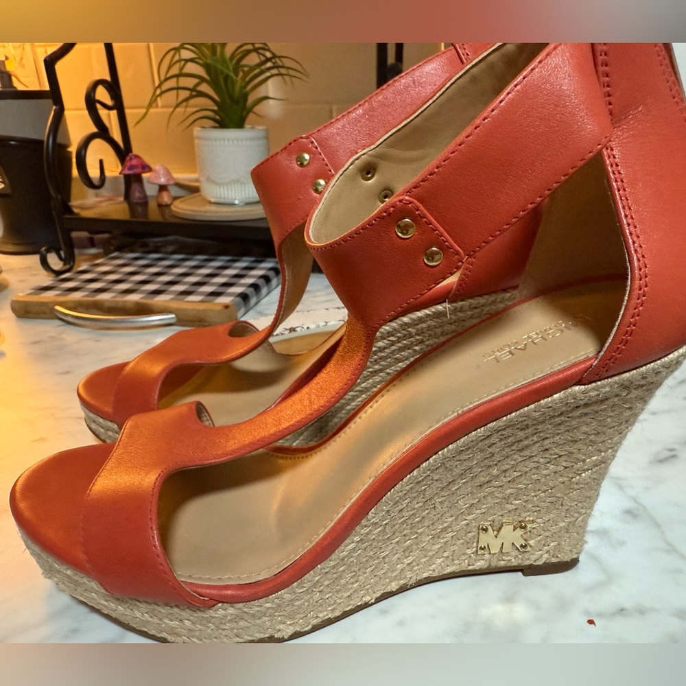 Michael Kors Coral Wedge Sandals